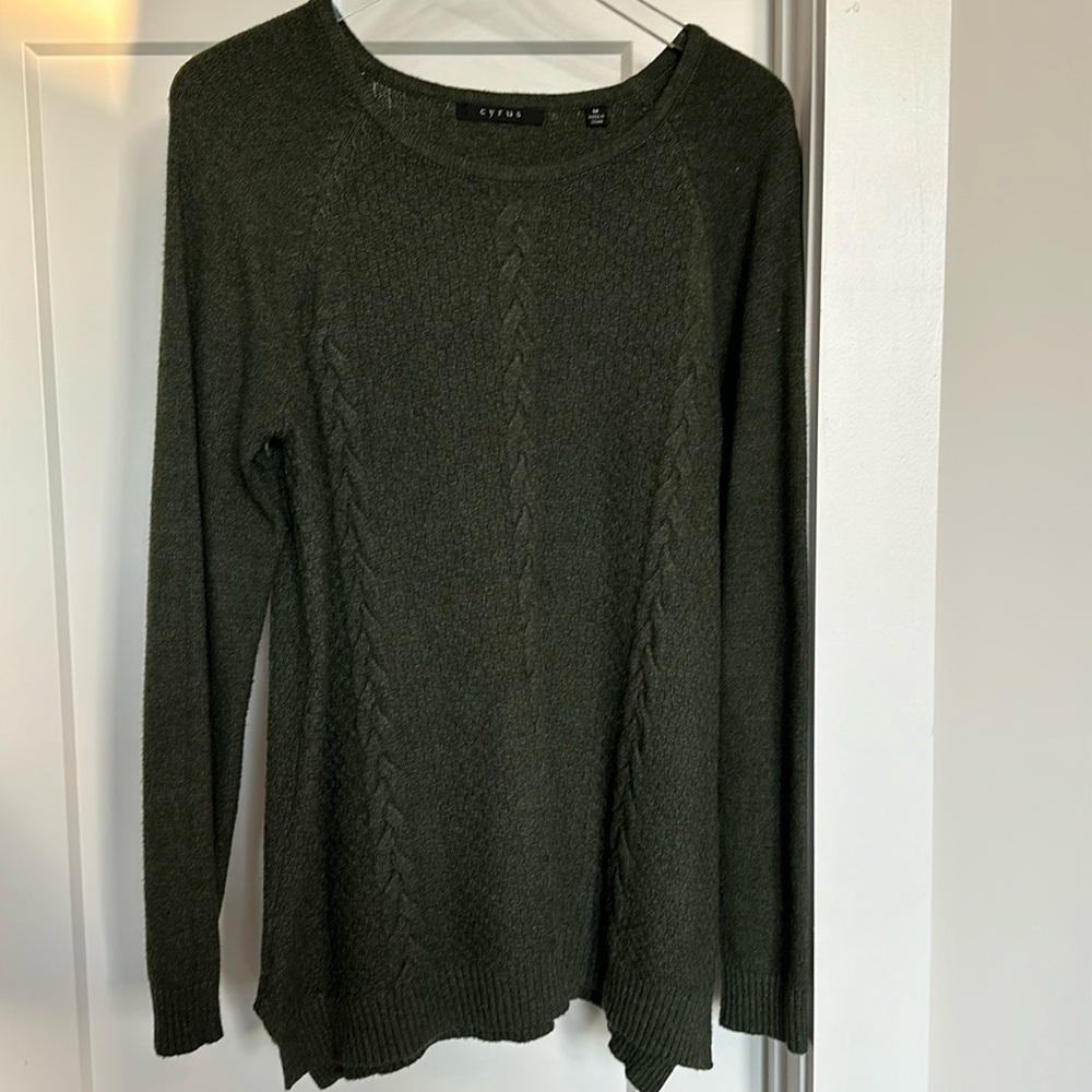 Cyrus Hunter Green Oversized Sweater